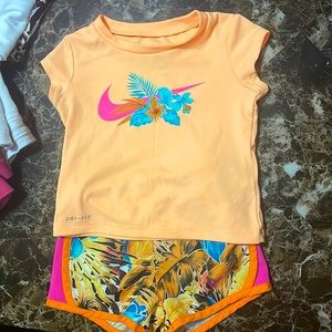 Toddler girl matching Nike set